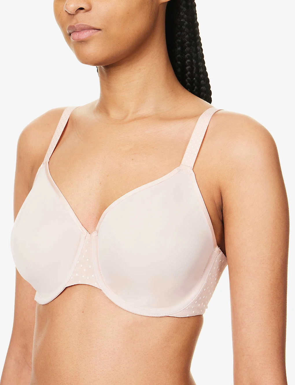 Wacoal Back Appeal Polka-dot Pattern Minimiser-cup Stretch-woven Bra 5 Wacoal Back Appeal Polka-dot Pattern Minimiser-cup Stretch-woven Bra - Image 5