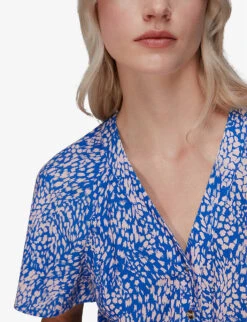 Whistles Jemma Animal-print Woven Jumpsuit 11 Whistles Jemma Animal-print Woven Jumpsuit -Ted Bakee Fashion Shop R03975835 MULTICOLOURED ALT05