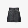 AllSaints Piper Zipped Faux-leather Mini Skirt