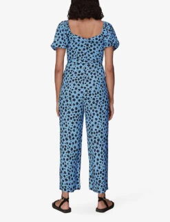 Whistles Dalmatian-print Woven Jumpsuit 9 Whistles Dalmatian-print Woven Jumpsuit -Ted Bakee Fashion Shop R03978843 MULTICOLOURED ALT03