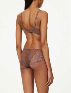Panache Envy Full-cup Stretch-woven Bra 8 Panache Envy Full-cup Stretch-woven Bra -Ted Bakee Fashion Shop R03985424 CHESTNUT ALT03