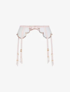 AGENT PROVOCATEUR Lorna Mesh Suspender Belt