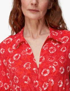 Whistles Jenny Floral-print Woven Jumpsuit -Ted Bakee Fashion Shop R03997318 MULTICOLOURED ALT04