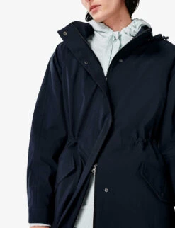 Sweaty Betty Motion Recycled-polyester Longline Parka -Ted Bakee Fashion Shop R04000068 FRENCHNAVYBLUE ALT04