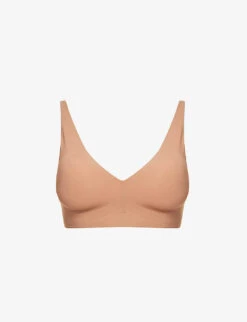 Wolford Pure Skin V-neck Stretch-woven Bra