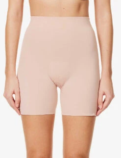 Wolford Contour Control Stretch-cotton Shorts -Ted Bakee Fashion Shop R04000742 ROSE ALT02
