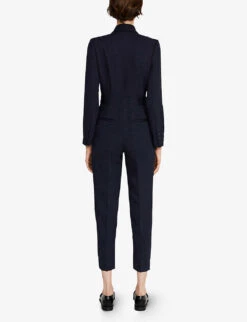 CLAUDIE PIERLOT Tailored Woven Jumpsuit -Ted Bakee Fashion Shop R04000814 BLEUS ALT03