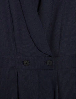 CLAUDIE PIERLOT Tailored Woven Jumpsuit -Ted Bakee Fashion Shop R04000814 BLEUS ALT05