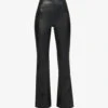 Spanx Leather-look High-rise Stretch-woven Trousers