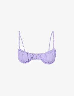 Cassis Ruched Underwired Bikini Top