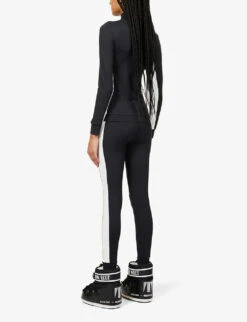 Racer Stripe Stretch-woven Base Layer Set 9 Racer Stripe Stretch-woven Base Layer Set -Ted Bakee Fashion Shop R04010607 BLACK ALT03