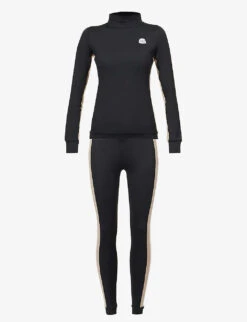 Racer Stripe Stretch-woven Base Layer Set