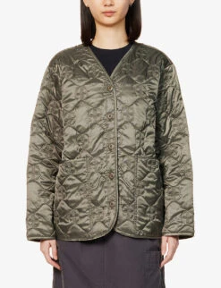 ANINE BING Andy Quilted Shell Jacket 7 ANINE BING Andy Quilted Shell Jacket -Ted Bakee Fashion Shop R04066408 ARMYGREEN ALT02