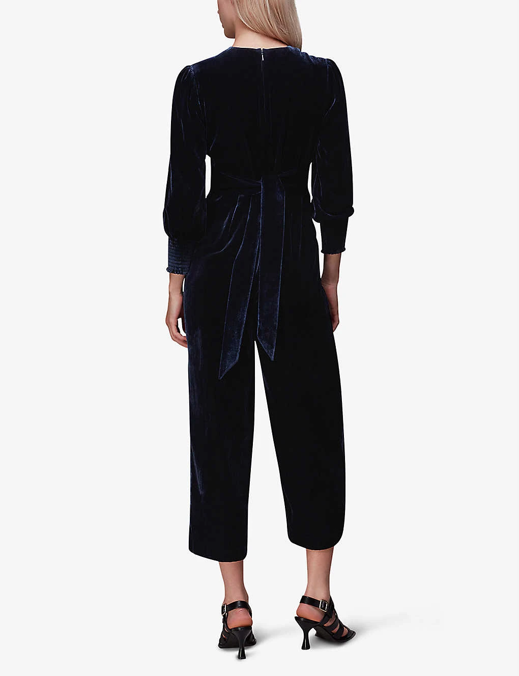 Whistles Puff-sleeve Woven Jumpsuit 4 Whistles Puff-sleeve Woven Jumpsuit - Image 4
