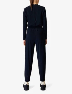 Sweaty Betty Explorer Tapered-leg Stretch-woven Jumpsuit -Ted Bakee Fashion Shop R04074782 BLACK ALT03