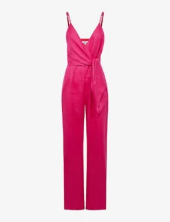 Reiss Emila Chain-embellished Linen Jumpsuit