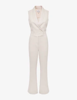 Reiss Dani Tuxedo Woven Jumpsuit