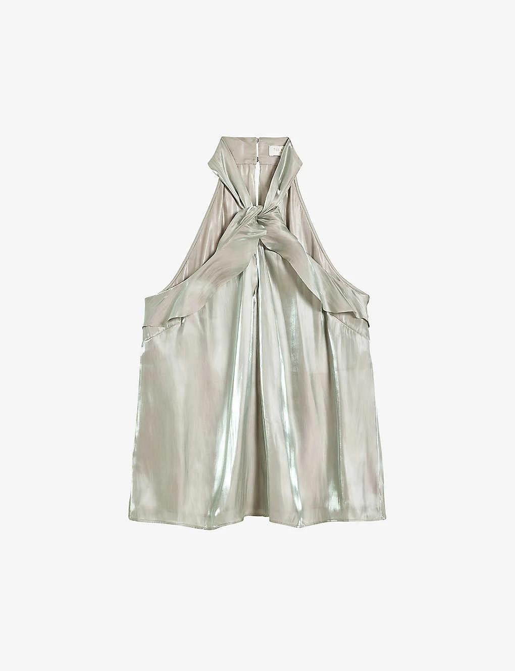 Ted Baker Rosebel Twist-neck Crepe Top 1 Ted Baker Rosebel Twist-neck Crepe Top