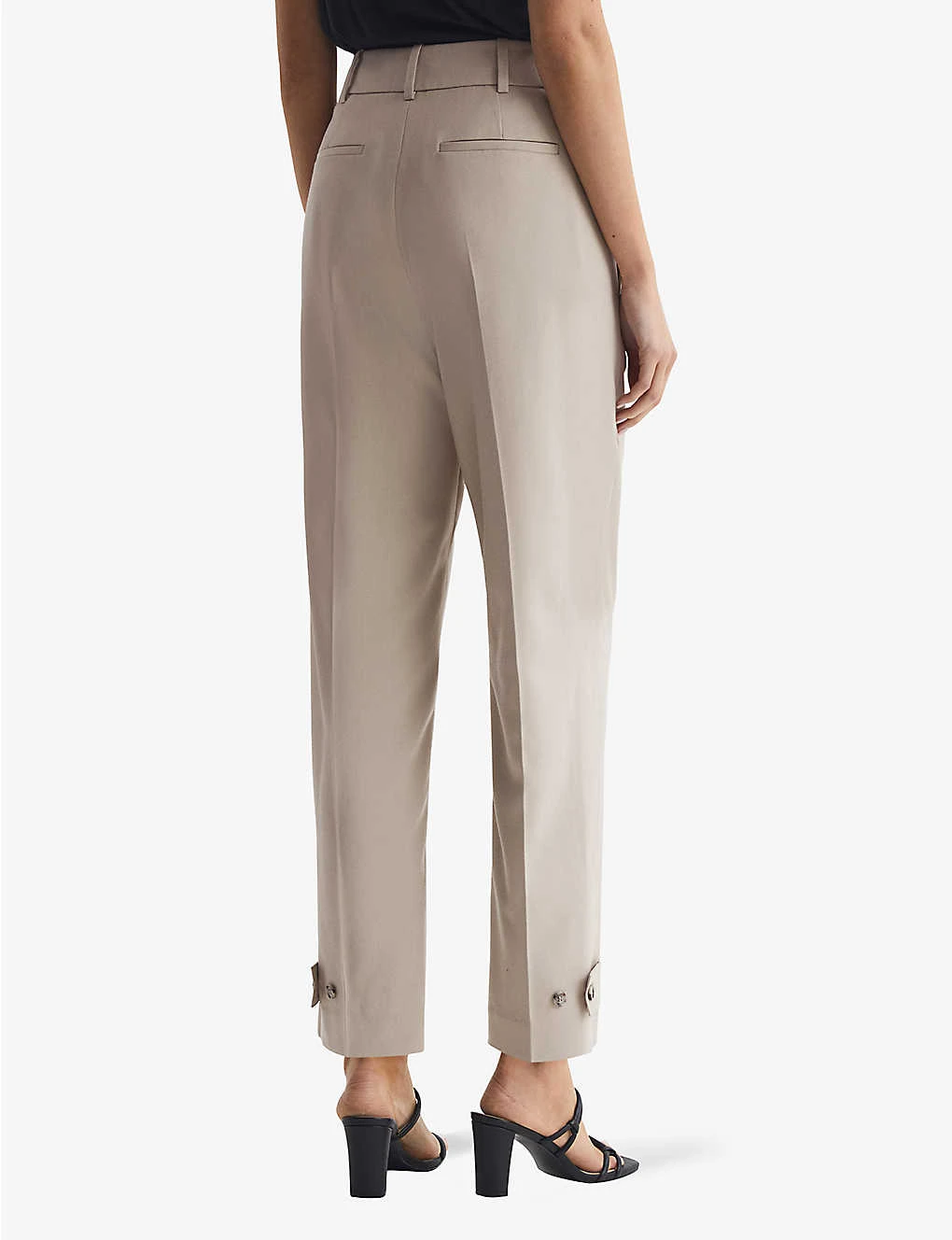 Reiss River Tapered High-rise Woven Trousers 4 Reiss River Tapered High-rise Woven Trousers - Image 4