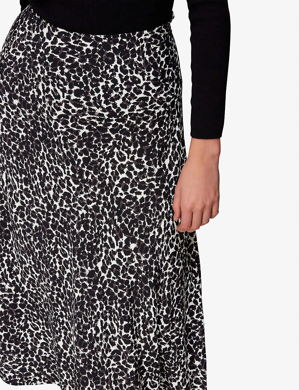 Whistles Shadow Leopard-print Woven Midi Skirt 5 Whistles Shadow Leopard-print Woven Midi Skirt - Image 5