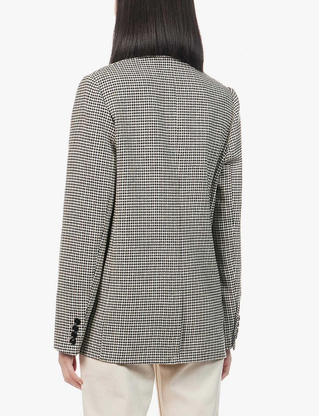 ME AND EM Oversized Houndstooth Flannel Blazer 4 ME AND EM Oversized Houndstooth Flannel Blazer - Image 4