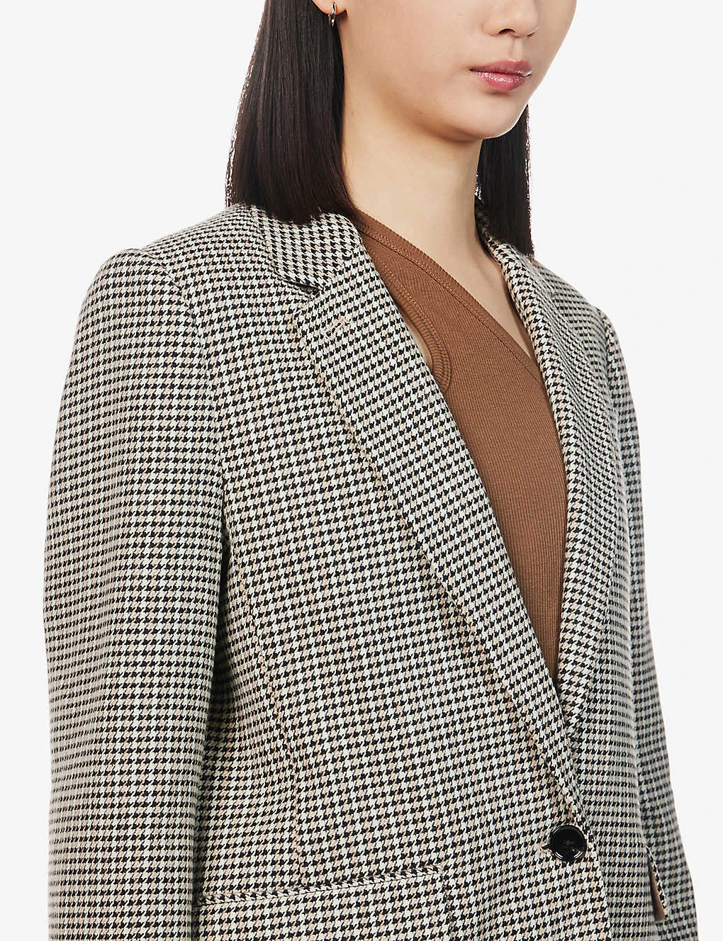 ME AND EM Oversized Houndstooth Flannel Blazer 5 ME AND EM Oversized Houndstooth Flannel Blazer - Image 5