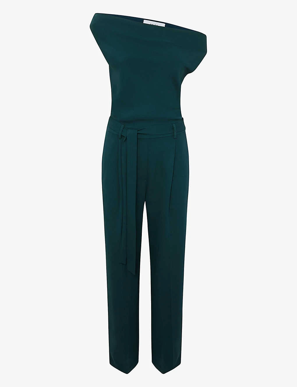 Reiss Maple Off-shoulder Belted-waist Stretch-woven Jumpsuit 1 Reiss Maple Off-shoulder Belted-waist Stretch-woven Jumpsuit