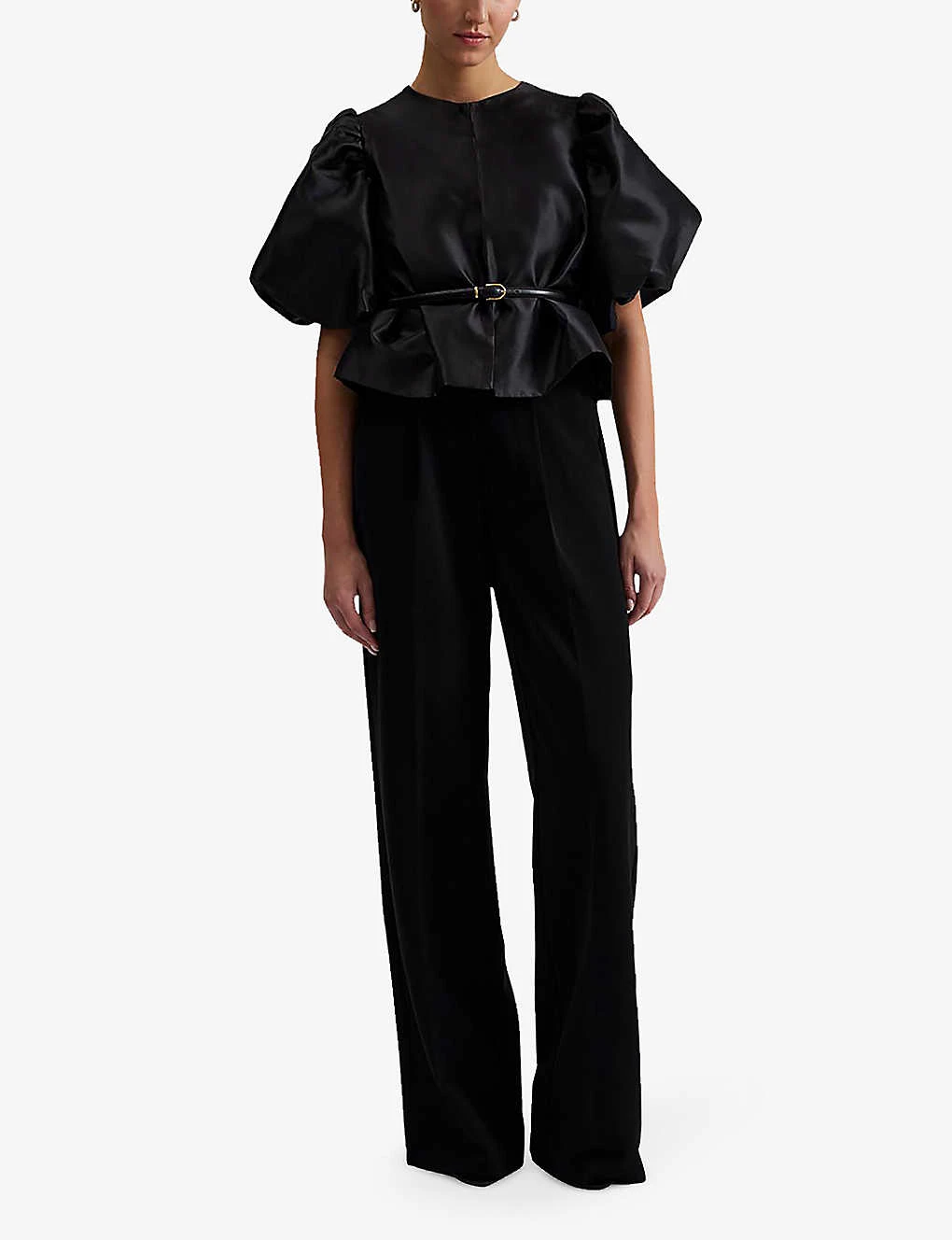 By Malina Cleo Balloon-sleeve Satin Blouse 2 By Malina Cleo Balloon-sleeve Satin Blouse - Image 2