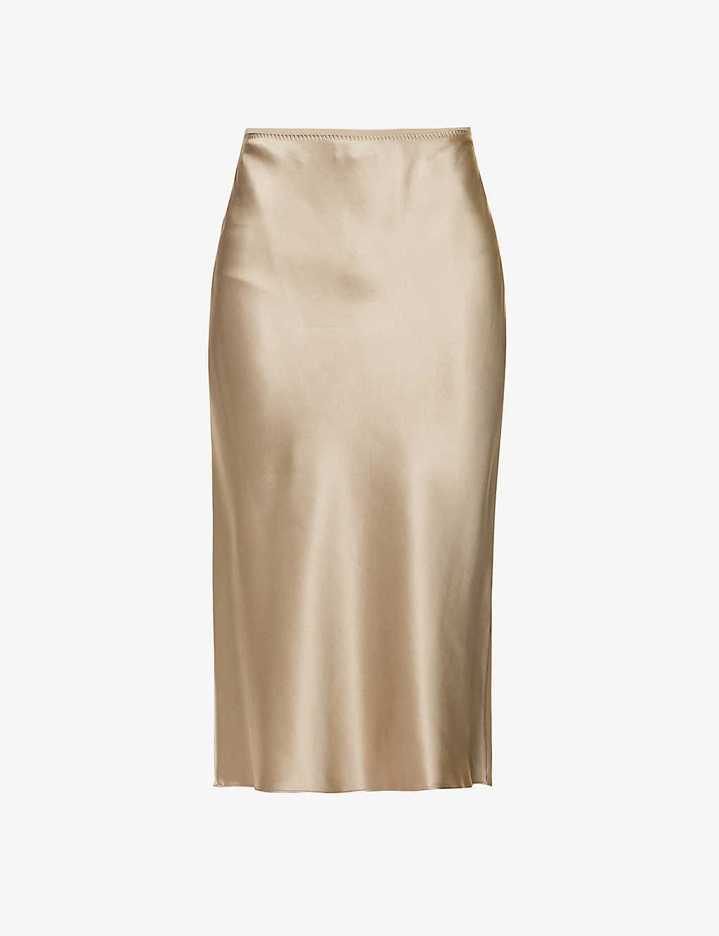 Joseph Isaak High-rise Silk-satin Midi Skirt 1 Joseph Isaak High-rise Silk-satin Midi Skirt