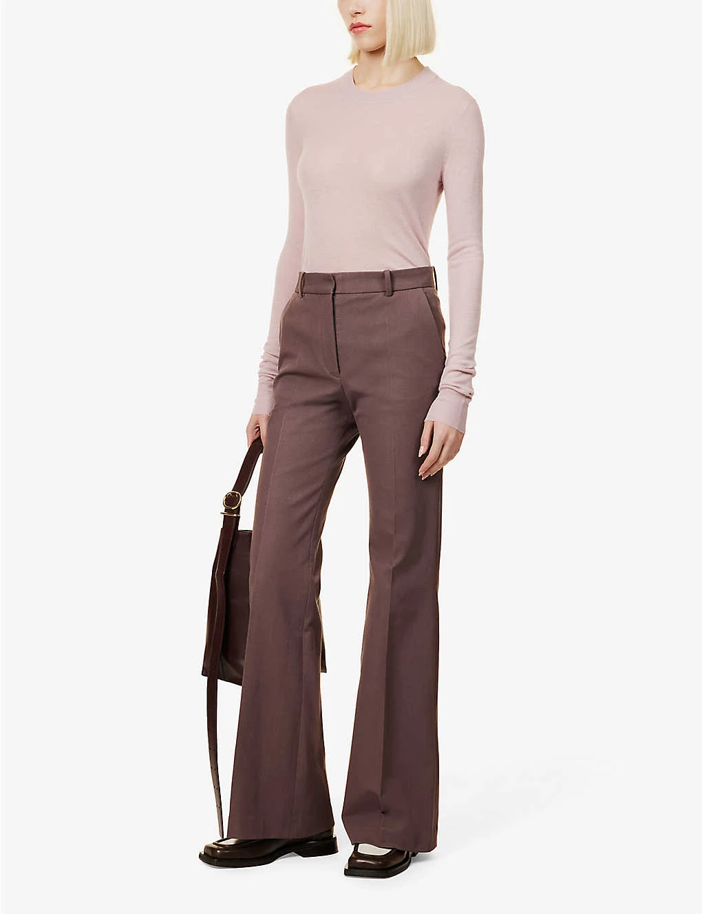 Joseph Tafira Wide-leg Mid-rise Stretch-woven Trousers 2 Joseph Tafira Wide-leg Mid-rise Stretch-woven Trousers - Image 2