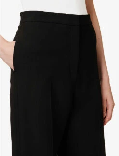 TOVE Amie Straight-leg Mid-rise Stretch-woven Trousers -Ted Bakee Fashion Shop R04096559 BLACK ALT04