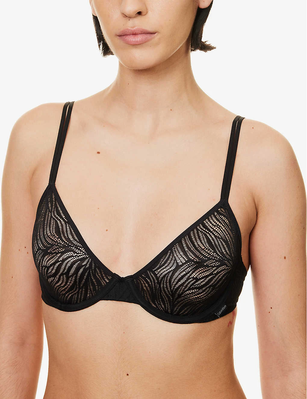 Calvin Klein Sheer Marquisette Embroidered Stretch-lace Bra 5 Calvin Klein Sheer Marquisette Embroidered Stretch-lace Bra - Image 5