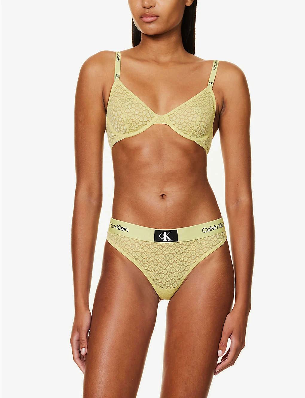 Calvin Klein Animal-print High-rise Stretch-lace Thong 2 Calvin Klein Animal-print High-rise Stretch-lace Thong - Image 2