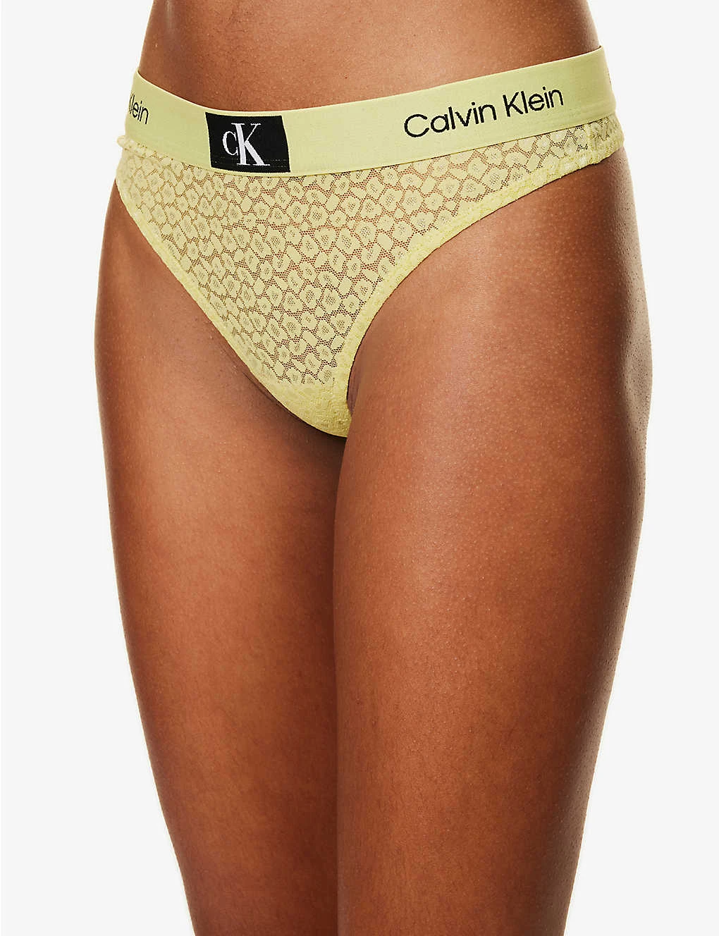 Calvin Klein Animal-print High-rise Stretch-lace Thong 3 Calvin Klein Animal-print High-rise Stretch-lace Thong - Image 3