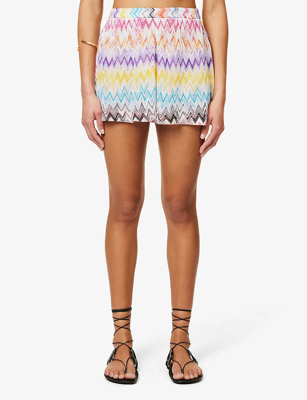 Missoni Spacedyed Chevron-weave Rayon Shorts 3 Missoni Spacedyed Chevron-weave Rayon Shorts - Image 3