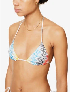 Missoni Spacedyed Chevron-knit Bikini -Ted Bakee Fashion Shop R04100186 KRG009ORESORTMULTICOL ALT04