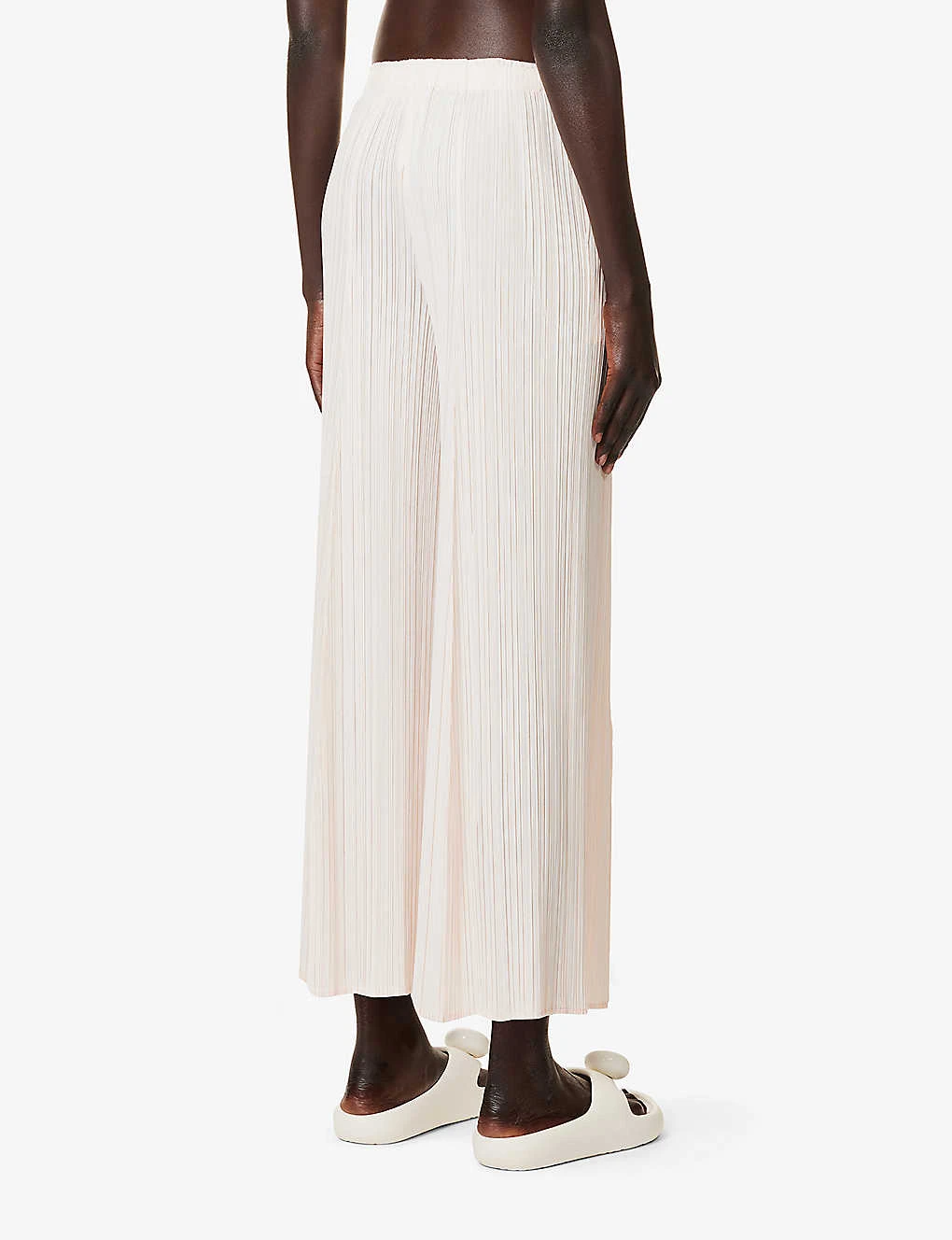 Mellow Pleated Wide-leg High-rise Knitted Trousers 4 Mellow Pleated Wide-leg High-rise Knitted Trousers - Image 4