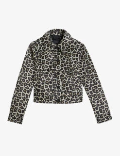 Ted Baker Pelham Leopard-print Cropped Woven Jacket