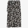 Maje Jimier Graphic-print Wrap Woven Midi Skirt
