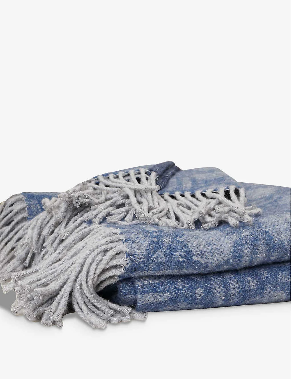 Maje Clover-print Woven Fringed Poncho 2 Maje Clover-print Woven Fringed Poncho - Image 2