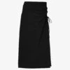 Sandro Cut-out Side-split Stretch-woven Midi Skirt