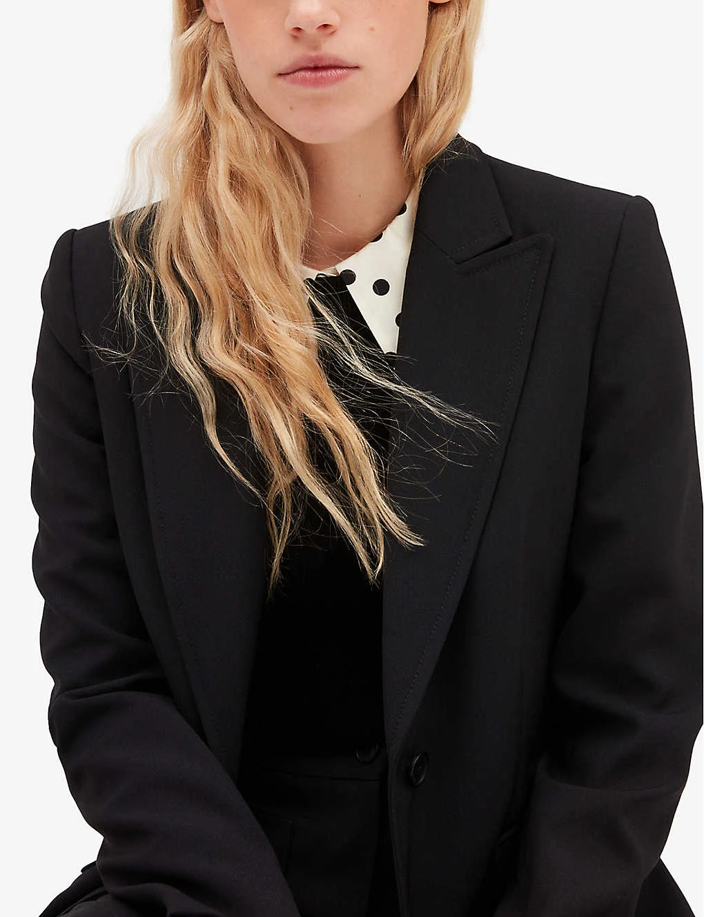 CLAUDIE PIERLOT Victory Single-breasted Polyester-blend Blazer 5 CLAUDIE PIERLOT Victory Single-breasted Polyester-blend Blazer - Image 5