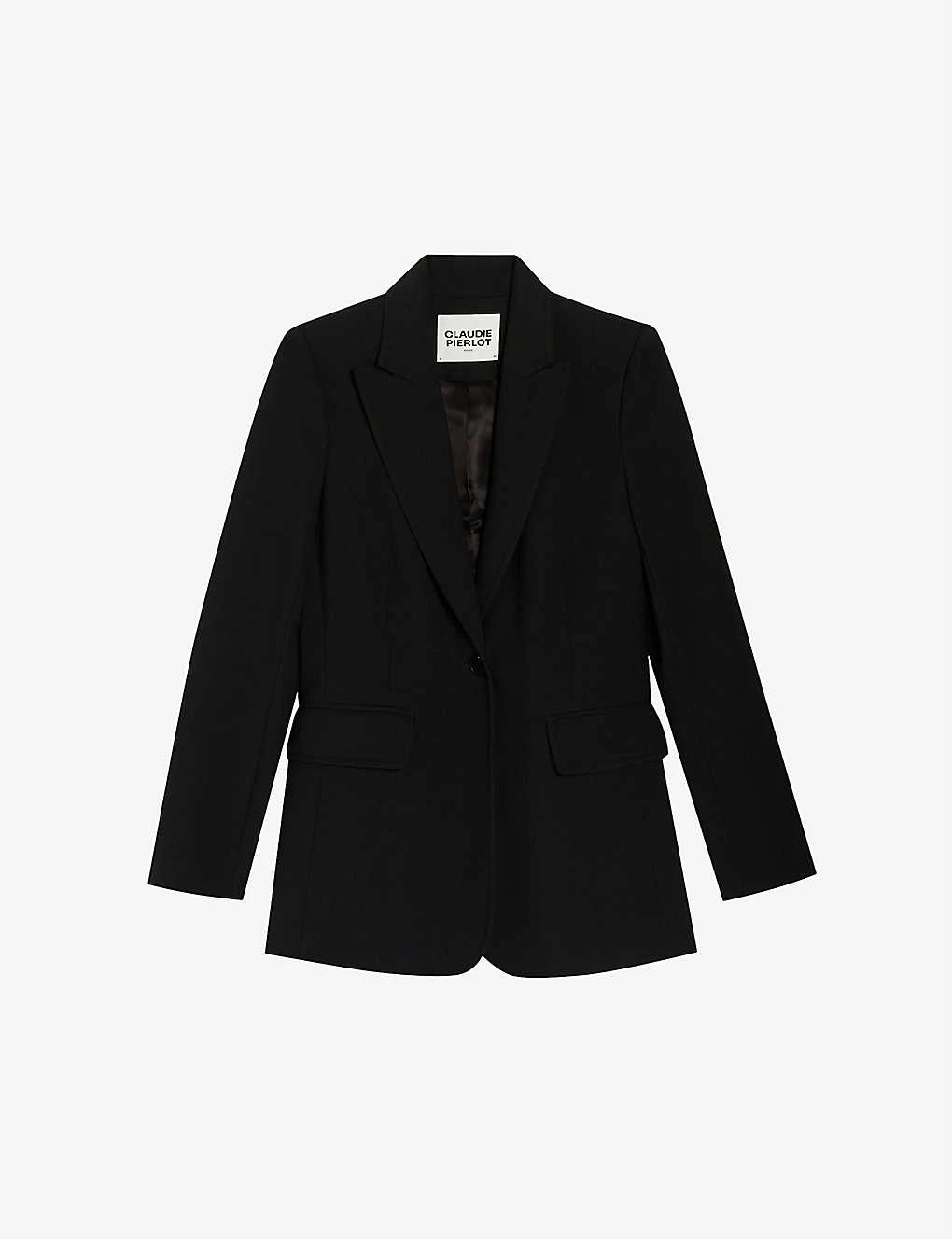CLAUDIE PIERLOT Victory Single-breasted Polyester-blend Blazer 1 CLAUDIE PIERLOT Victory Single-breasted Polyester-blend Blazer