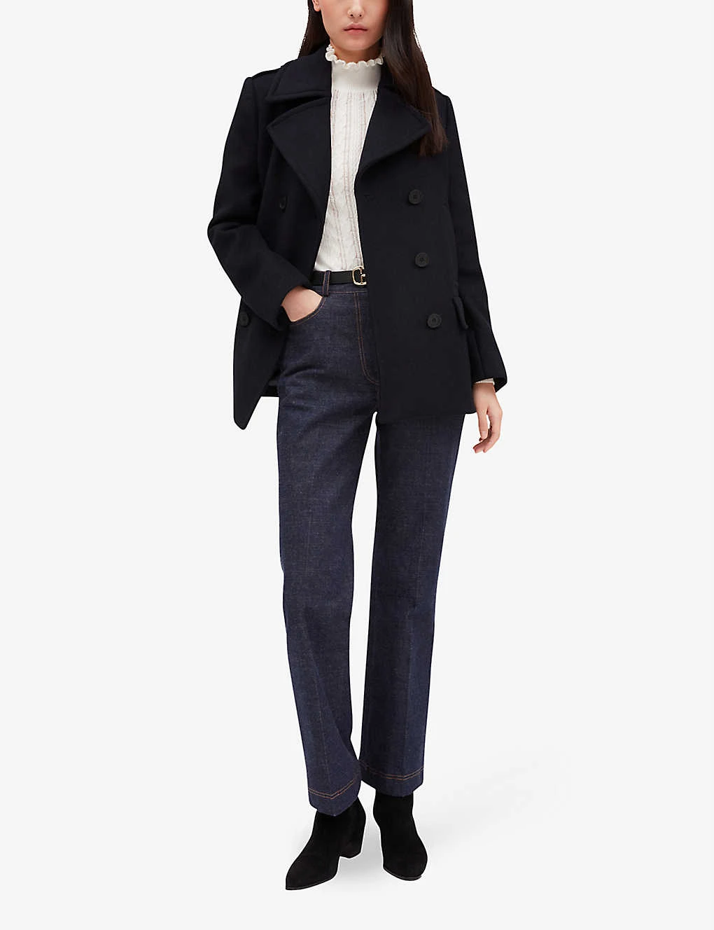 CLAUDIE PIERLOT Gaspard Double-breasted Wool-blend Coat 2 CLAUDIE PIERLOT Gaspard Double-breasted Wool-blend Coat - Image 2