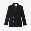 CLAUDIE PIERLOT Virginia Double-breasted Stretch-woven Blazer