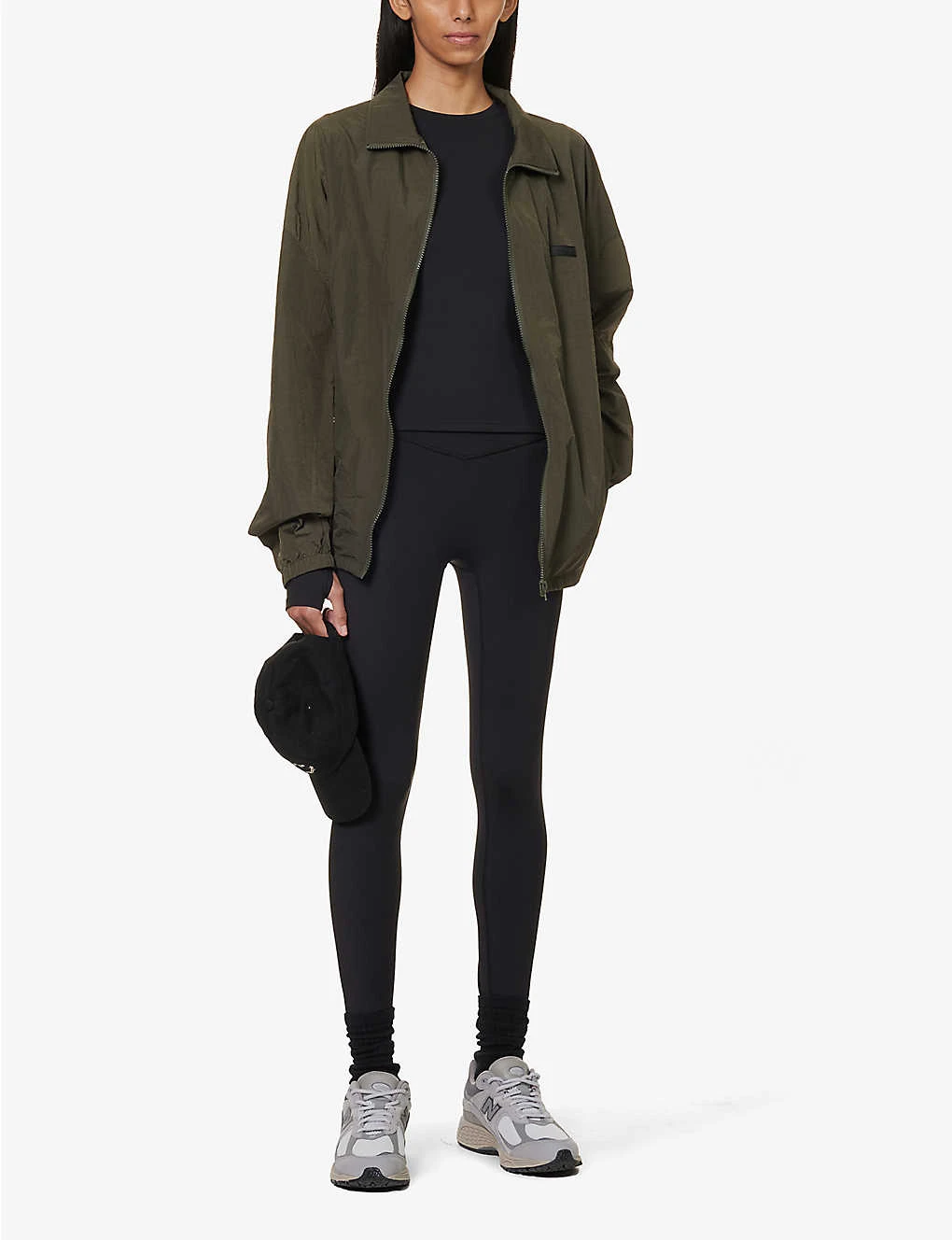 Fitted Long-sleeved Stretch-woven T-shirt 2 Fitted Long-sleeved Stretch-woven T-shirt - Image 2