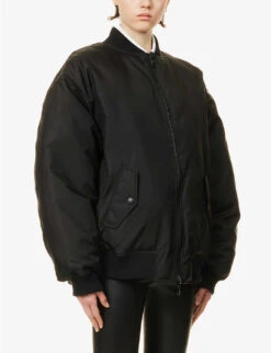 Reversible Oversized Shell-down Jacket -Ted Bakee Fashion Shop R04106310 BLACK ALT02