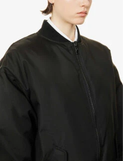 Reversible Oversized Shell-down Jacket -Ted Bakee Fashion Shop R04106310 BLACK ALT04