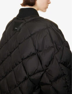 Reversible Oversized Shell-down Jacket -Ted Bakee Fashion Shop R04106310 BLACK ALT05