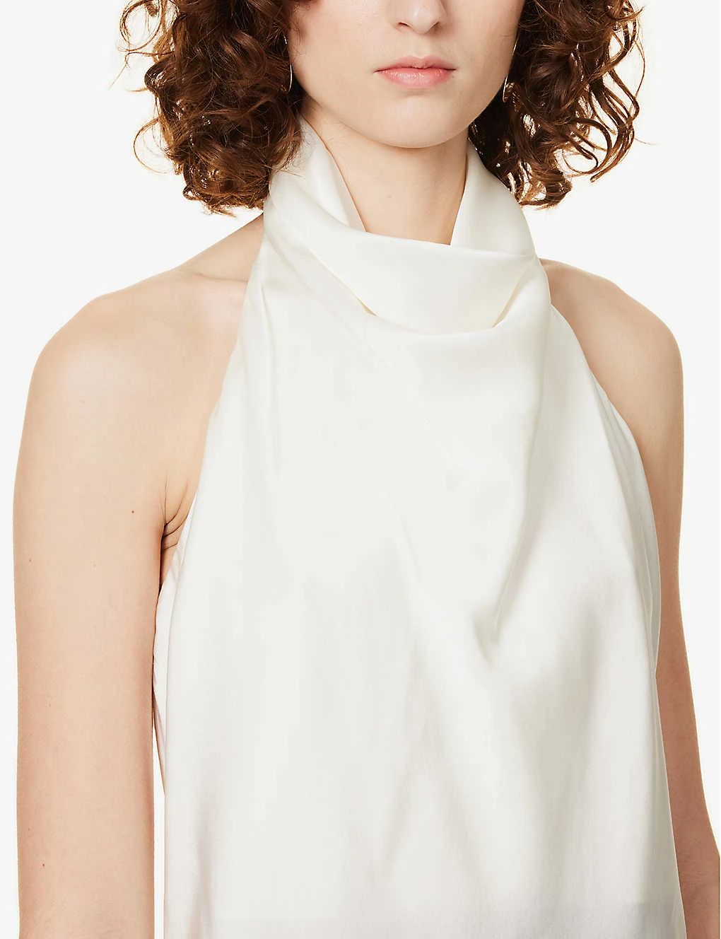Camille Cowl-neck Stretch-silk Top 5 Camille Cowl-neck Stretch-silk Top - Image 5